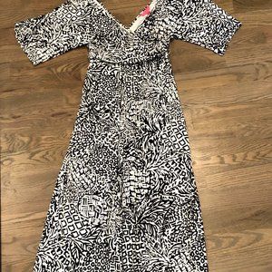NWT Lilly Pulitzer Parigi Printed Maxi Dress Size M